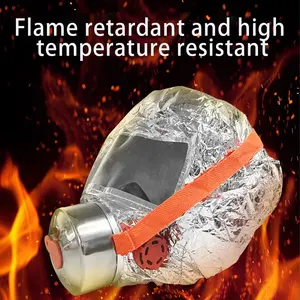Fire Escape Mask Respirator, Fireproof Anti-Toxic Smoke Protection, Home Use Self-Rescue Breathing Device, Emergency Safety Gear