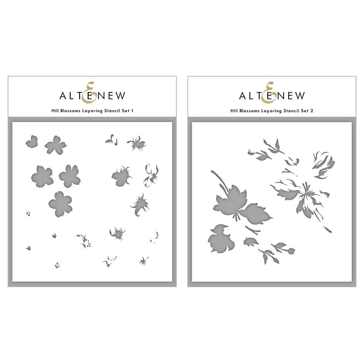 Hill Blossoms Layering Stencil Set (2 in 1)