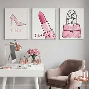 Chic Fashion Poster Set for Women, Modern Wall Art Decor, Perfect for Dressing Room, Office, Lounge, Girlboss Vibes, Modern Art Design