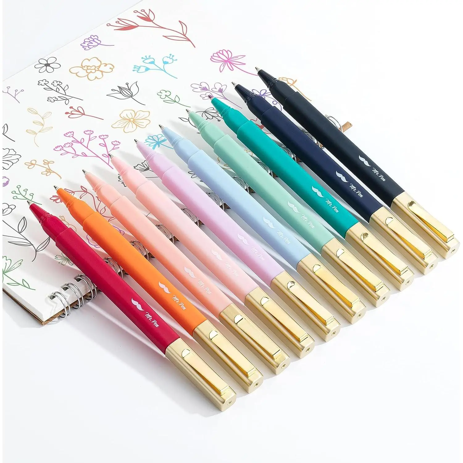 Mr. Pen Aesthetic Pens 10 Pack Various Colors Ball Point Fast Dry for Bible Study Office Supplies Art Supplies Mr. Pen Aesthetic Pens 10 Pack Various Colors Ball Point Fast Dry for Bible Study Office Supplies Art Supplies