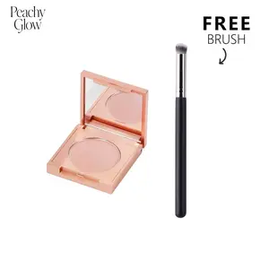 Colored Clay CC Undereye Corrector with Brush - Color Corrector for Dark Circles, Hydrating Under Eye Concealer to Brighten & Conceal for Women & Men