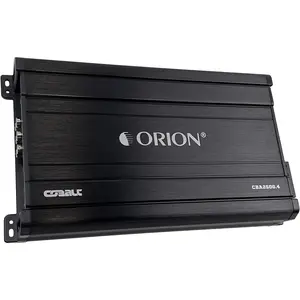 Orion Cobalt Series CBA2500.4 High Efficiency 4-Channel Class A/B Amplifier for Car Audio Stereo - 2500W Max, 400W RMS, 2/4 Ohm Stable, Adjustable Low/High Pass, Bass Boost, MOSFET Power Supply
