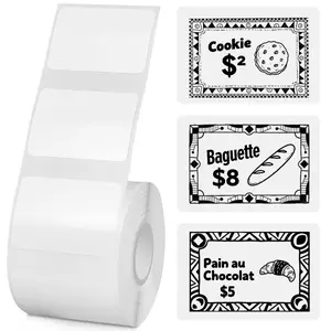 Portable thermal paper, self-adhesive label paper, suitable for use in schools, offices, and homes. Can be used to print clothing labels, spice jar labels, and name labels, featuring a waterproof, oil-resistant, and durable design.