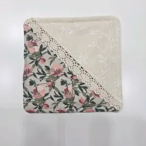 Handmade Fabric Corner Bookmark with Floral Design Cozy Book Lover Gift for Readers