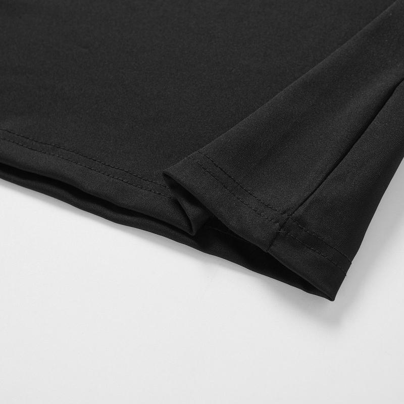 Men's 5 PCS Black Compression Tank Tops Set Slim-Fit Athletic Gym Vest for Bodybuilding & Daily Wear Quick-Dry Ice Silk Material Running Clothing Sports Jersey