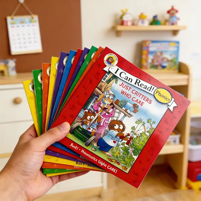1 Set 12 Books Animal Series English Enlightenment Natural Reading Picture Book, Fun Full Color Illustrations, Short Long Vowels, Early Reading Book, Preschool Learning Book, Toddler Books, Books For Toddlers, Kid Books