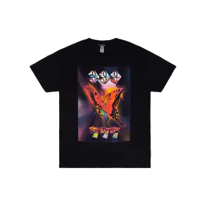 SEVENTH HEAVEN BUTTERFLY TEE BLACK