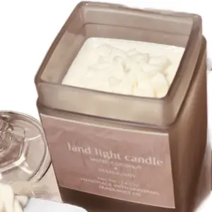 Land Light Candle with Salted Coconut Fragrance - Decor, Ornaments