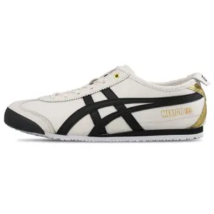 Onitsuka Tiger MEXICO 66 Gold Low-Top Lifestyle Sneakers for Men and Women in Cream White Trending Shoes, House White Official Shoes to Get / Maison Mihara Verifiable, with credentials and supporting global authentication