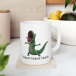 Funny Lizard Ceramic Mug, Lizard Lizard Lizard Mug, Retro Hoppers Movie Coffee Cup, Lizard Lovers Mug, Gift For Fans