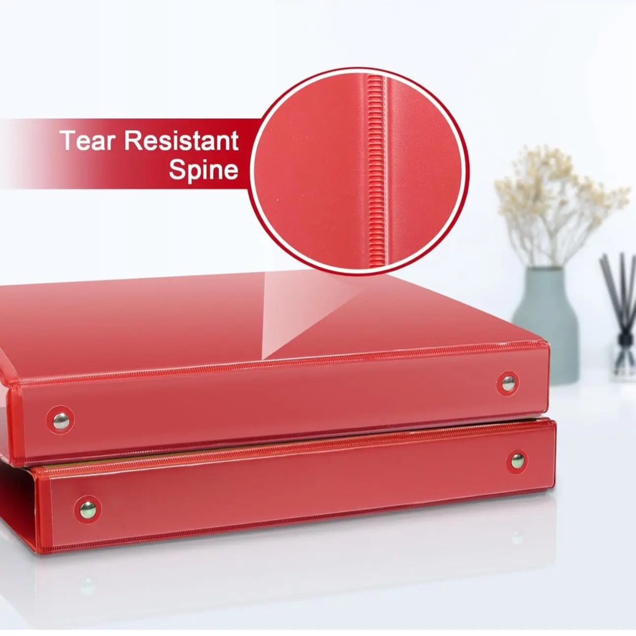BINDERS CAT#: 2240 BTS Seasonal pad PG 1" Durable Binder Red 12PK 1 Sets In CTN ITEM # 598873794