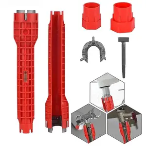 Multifunction Plug-in Sink Wrench Faucet Plumbing Installation Helper - Nuts Fixed Effortlessly Super Easy to Use