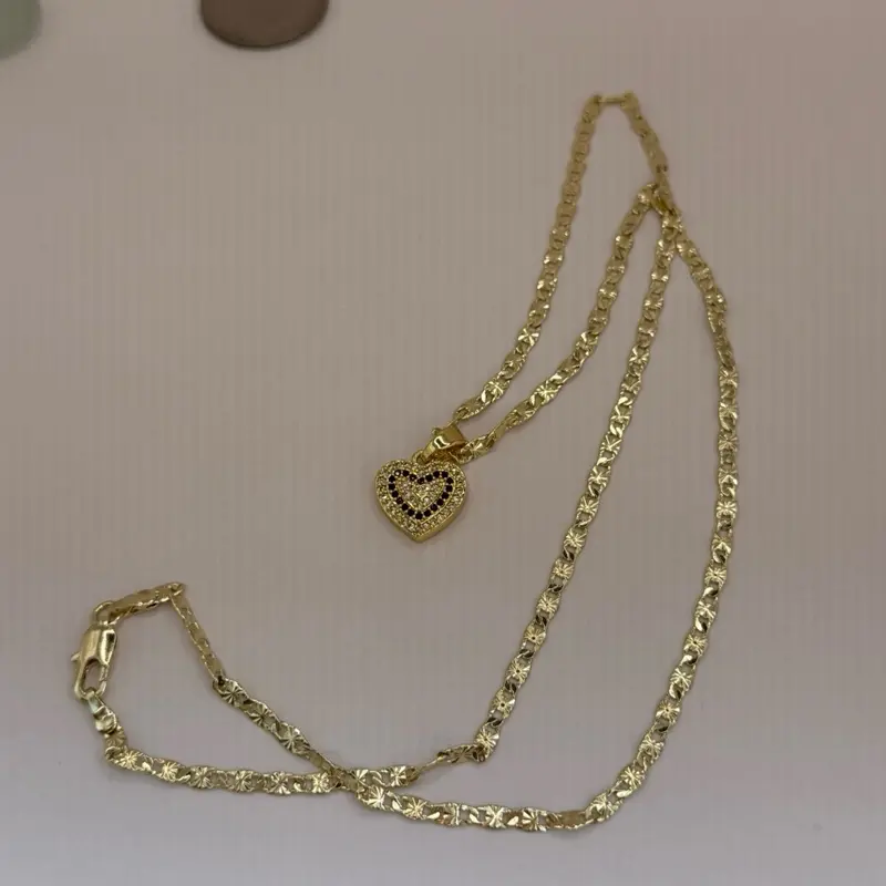 Small Heart Pedant Necklace Gold Plated Available Sizes women s