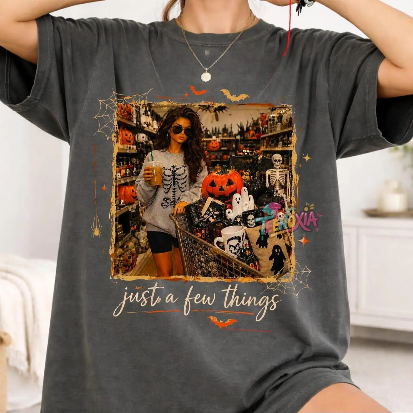 Comfort Colors Retro Doll Face Halloween Just A Few Things T-shirt, Sarcastic Witches Tee, Spooky Halloween Gifts