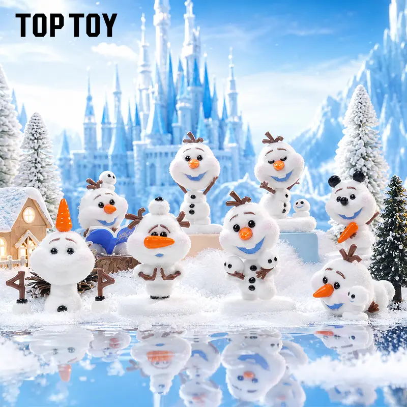 TOPTOY Mischievous Snowman Mini Figure Blind Box - Art Toy, Mini Blind Bag Action Figures, Exquisitely Crafted Desktop Decor, Cute Collectibles for Frozen Enthusiasts, Perfect Surprise Gifts for Friends, Blind Bag Collecting