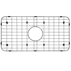 Serene Valley Sink Bottom Grid 24-1/8" x 12-5/8", Centered Drain with Corner Radius 1-1/2", Sink Protector NLW2412C
