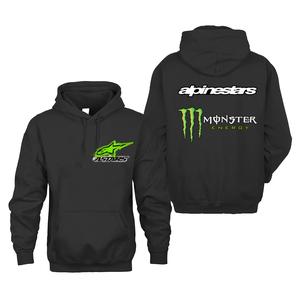 Alpinestars Riders X Monster Energy Hoodie Crew Neck  T-Shirt Off-Road Racing Hoodie Jacket, Dirt Bike Hoodie Jacket, Biker Jacket, U.S Motocross Championship Hoodie, Motocross Gear