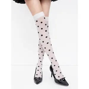 Cider POLKA DOT OVER THE KNEE SOCKS
