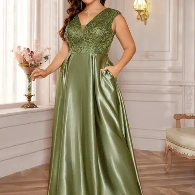 Olive Green Dress for Wedding Guest - TikTok Shop Olive Green Dress for Wedding Guest - TikTok Shop