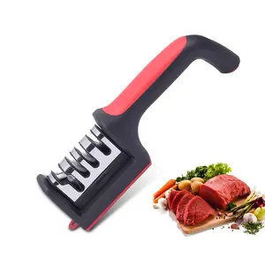 Knife Sharpener ，Quickly Sharpens & Restores Dull Blades, Easy & Safe for Home Kitchen Use, Fits Most Knives and Scissors