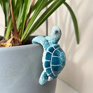 Turtle Design Garden Ornament, 1 Count Cute Playful Turtle Figurine, Home Decor for Living Room Bedroom, Outdoor Garden Decoration, Memorable Gift for Friend