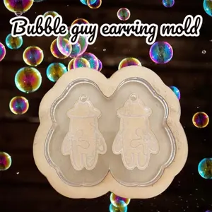 Bubble guy earrings mold
