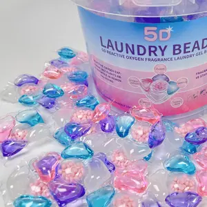 Long-Lasting Fragrance Laundry Beads, 5-In-1 Multi-Purpose Cleaning Solution, Effective Stain Removal, Easy-To-Use Laundry Essentials