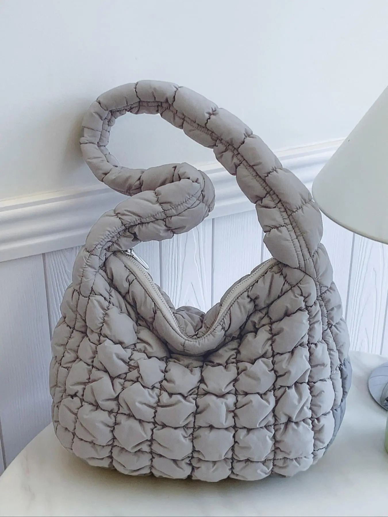 Women's Solid Color Quilted Shoulder Bag, Fashionable Large Capacity Crossbody Bag for Work & Daily Used, Casual Trendy Versatile High-quality Daily C