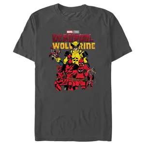 Men's Marvel: Deadpool & Wolverine Family Logo T-Shirt