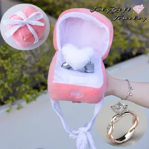 2024 Creative Love Adjustable Ring with Gift Box Couple Ring Fun Gift Propose Memory Valentine's Day Gift for her