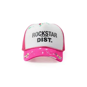 Neptune White/Hot Pink Trucker Hat