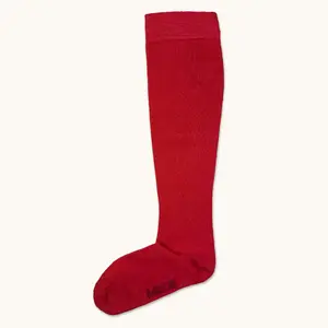 Red Knee-High Compression Socks