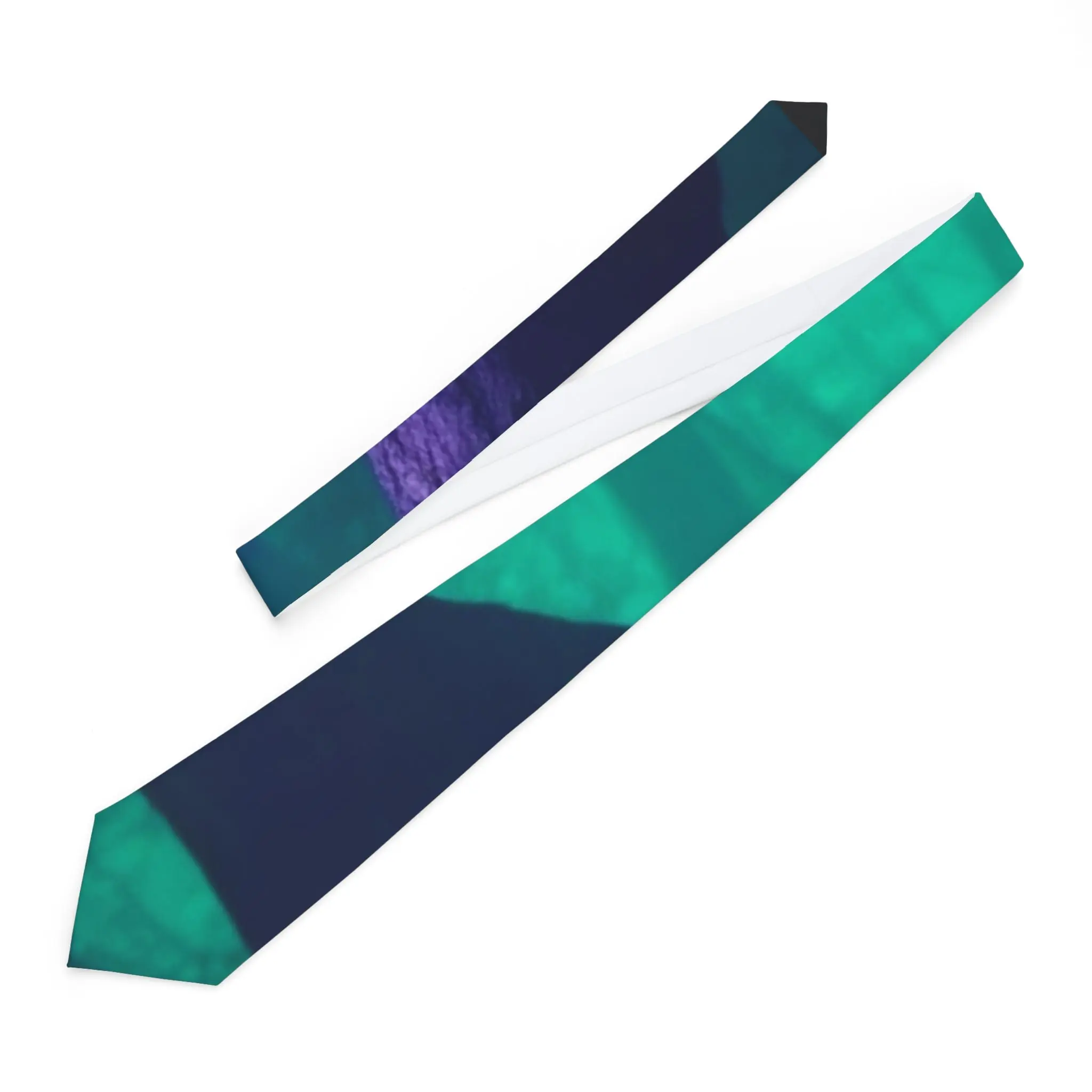 Custom Necktie - 100% Polyester, One Sided Print, V-Shaped End, Keeper Loop, 3.10oz/yd², Ready for Vibrant Color Print