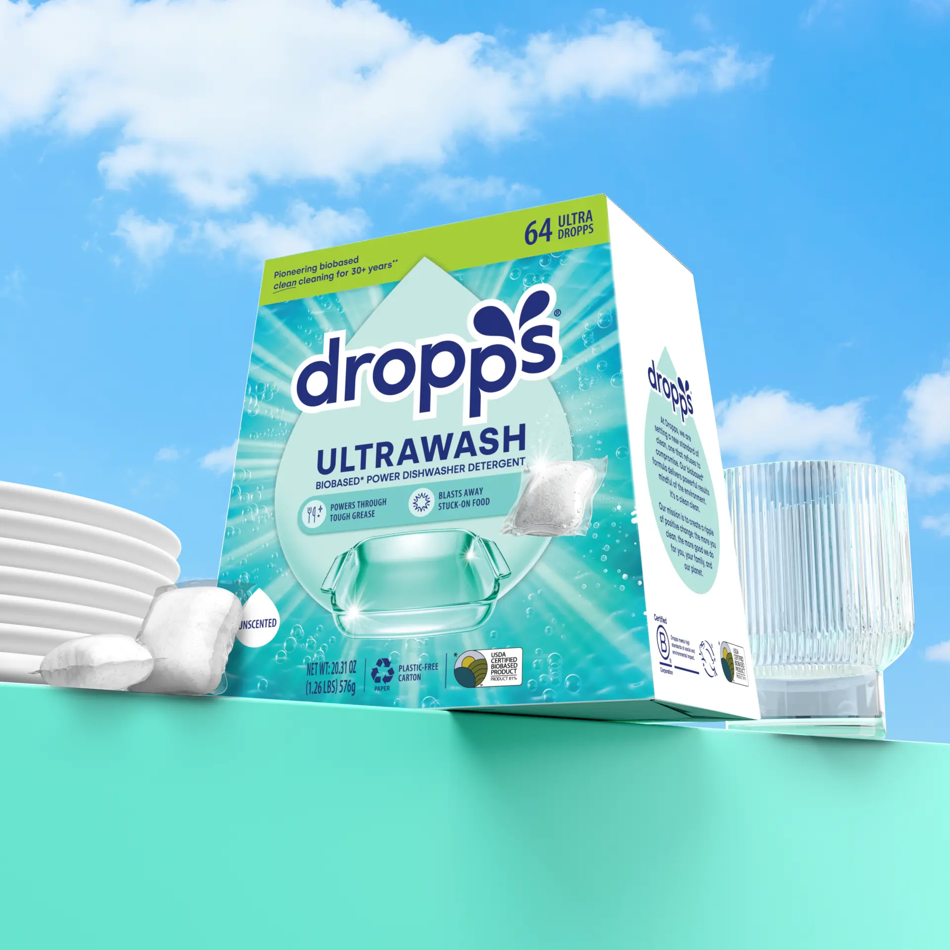 Dishwasher Detergent Pods, Unscented