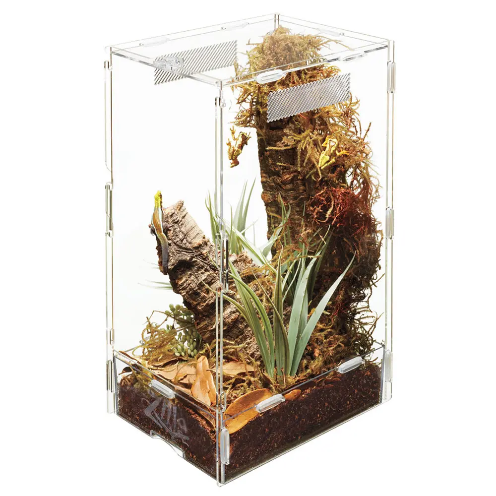 Zilla Micro Habitat Arboreal Terrarium - Small: 4" x 4" x 8"
