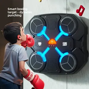 Children's Musical Boxing Game Console | Electronic Reaction Target Rhythm Trainer | Home Fitness and Stress Relief Toy | Intelligent Sensory Sound and Light Interaction | Birthday Gift for Boys and Girls