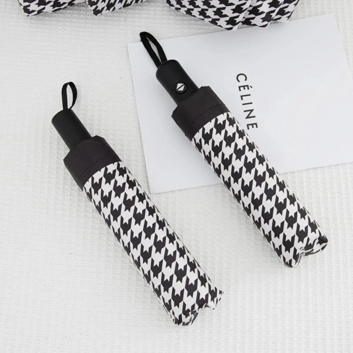 Women's Checkered Dual-Use Umbrella, Anti-UV/UVB Broad Spectrum UV Resistant, Thickened Sunshade & Rain Umbrella, Anti-Uv/Uvb Umbrellas
