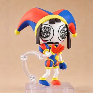 The Amazing Digital Circus Pomni #2583 Action Figure, Q Version Clown Figurine with Interchangeable Faces, Collectible PVC Toy for Fans, Perfect Desk Decor Gift tiktokshopspringglowup