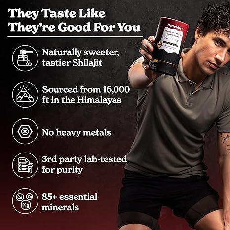 Pure Himalayan Shilajit Cinnamon Honey Sticks with Organic Honey | Easy to Consume Shilajit| 30 Sticks for Energy Boost & Immune Support, 85+ Trace Minerals, 75%+ Fulvic Acid