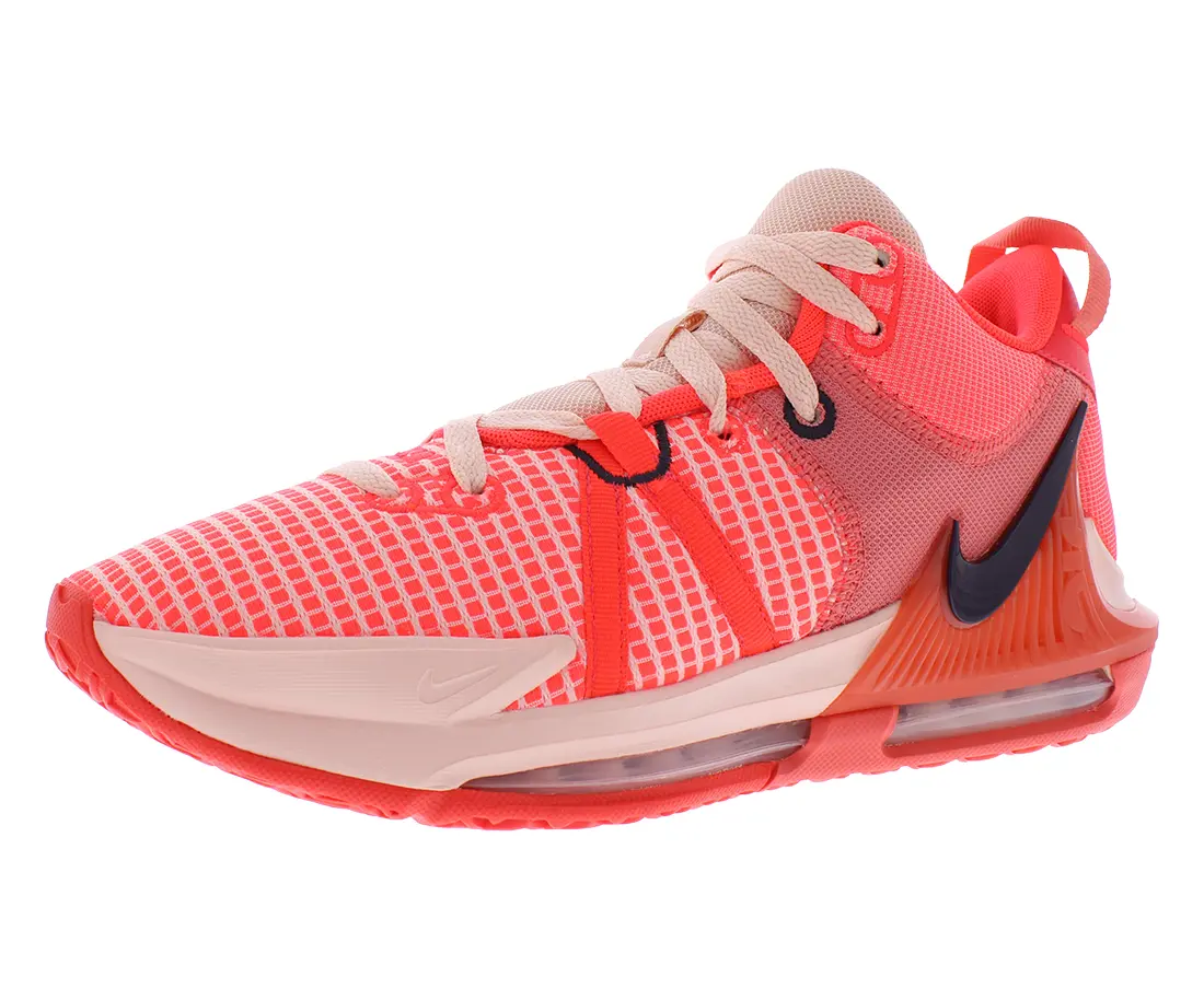 NIKE Lebron Witness VII Unisex Lightweight Mesh Mid-Top Basketball Sneakers, Cushioned Sports Shoes for Court Training, Trainer Shoes, Outdoor Sneakers, Lace-Up
