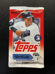 Topps 2022 Series Two Baseball Single Pack - Collect All 330 Cards - Major League Baseball - 5 Cards Per Pack