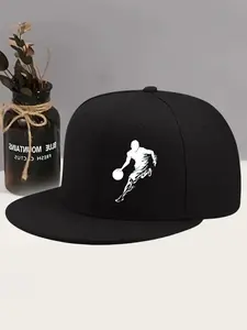 Basketball Player Print Baseball Cap, Casual Outdoor Sports Hat for Men & Women, Adjustable Sun Protection Cap for Daily Wear
