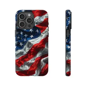 American USA Flag Artistic Style Phone Case American Flag, USA Flag Hard Case, American, phone case, Tough case, Case for IP X 11 12 13 14 15 16 17 Series