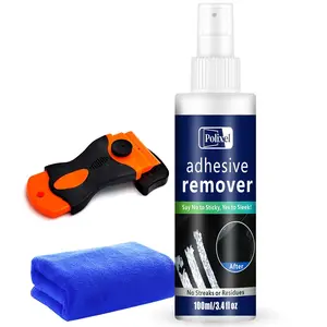 Adhesive Remover Spray - Quickly Removes Stickers, Glue, Tape, Decals, Label & Sticky Residue Safe on Car Windows, Bumpers, Home & Boats Non-Damaging Formula - 3.4oz/100ml