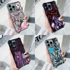 Luxury Fashion Anime M-Monster High Phone Case for IPhone 17 16 15 14 13 12 11 Pro Max Plus Air Cover Unique Gift Birthday