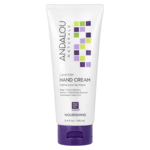 Andalou Naturals Hand Cream, Lavender, 3.4 fl oz (100 ml)
