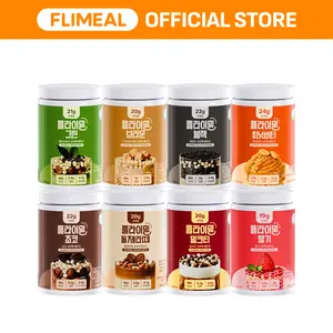[Fullight Official] Flimeal Protein Shake – High in American-Made Protein, Low Sugar, Keto-Friendly Meal Replacement with Crunchy Protein Crisps, 22.22oz, 14 Servings Drink Mix Pre Workout Drink Flavor
