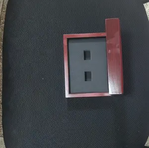 2 Hole Boxes, Jewelry Boxes, Wooden Box, Red Color, Ring Packaging