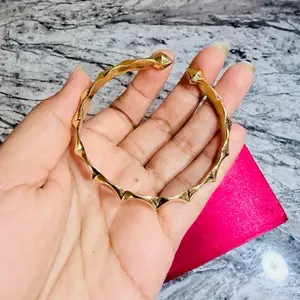 Women's Pure Panchadhatu Non-Tarnish Raiya Chura, Daily Wear Elegant Geometric Costume Bracelet, Elegant Jewelry Bracelet
