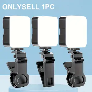 Portable LED Selfie Light, 1 Set Mini Fill Light for Phone Photography, Computer Video Conference Ring Light, Mobile Phone Accessories, Selfie Led Lights